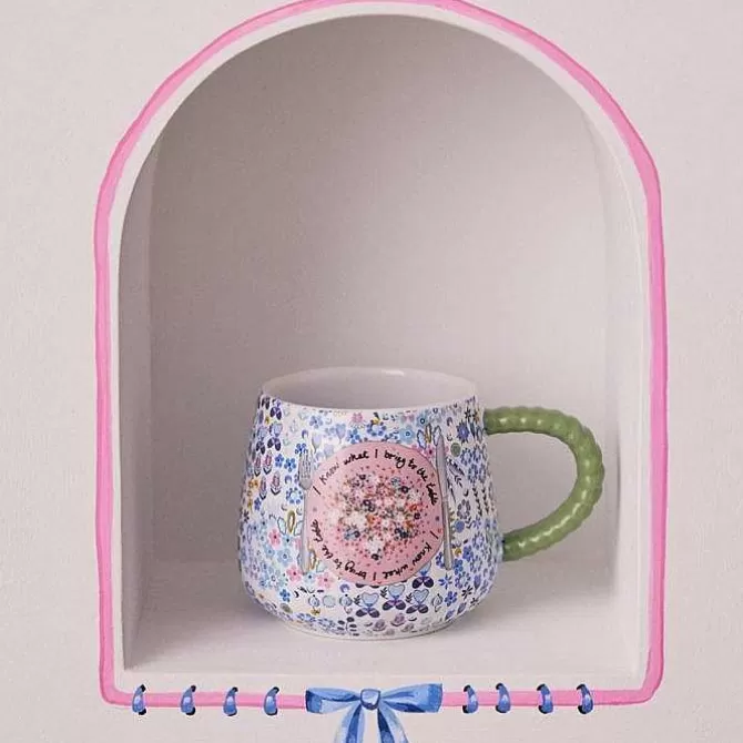 Mugs*Cath Kidston Affinity Ditsy Blue Twisted Handle Billie Mug