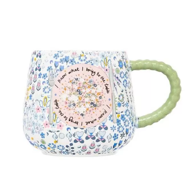 Mugs*Cath Kidston Affinity Ditsy Blue Twisted Handle Billie Mug