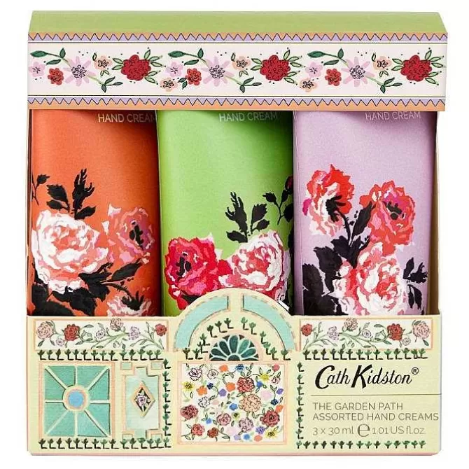 Home Fragrance & Toiletries*Cath Kidston Archive Rose Handcream Trio (3 X 30Ml)