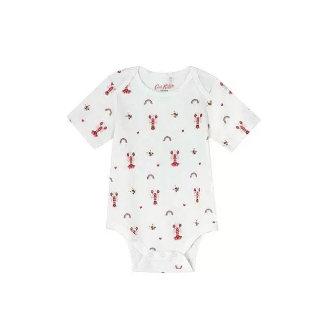 Baby Clothing*Cath Kidston Baby Lobster 2 Pack Short Sleeve Bodysuits