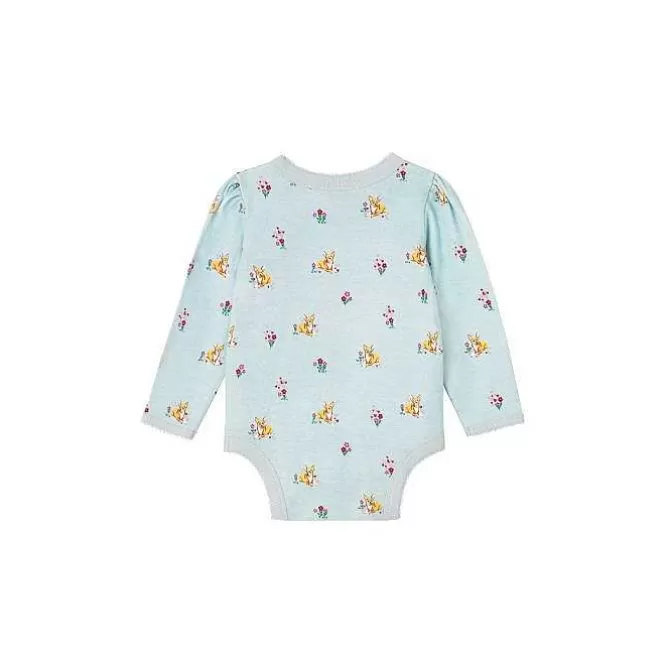 Baby Clothing*Cath Kidston Baby Puppy Fields Long Sleeve Kimono Bodysuit (0-24 Months)