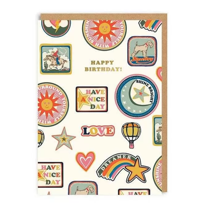 Stationery*Cath Kidston Birthday Patches Aopgreeting Card (A6)