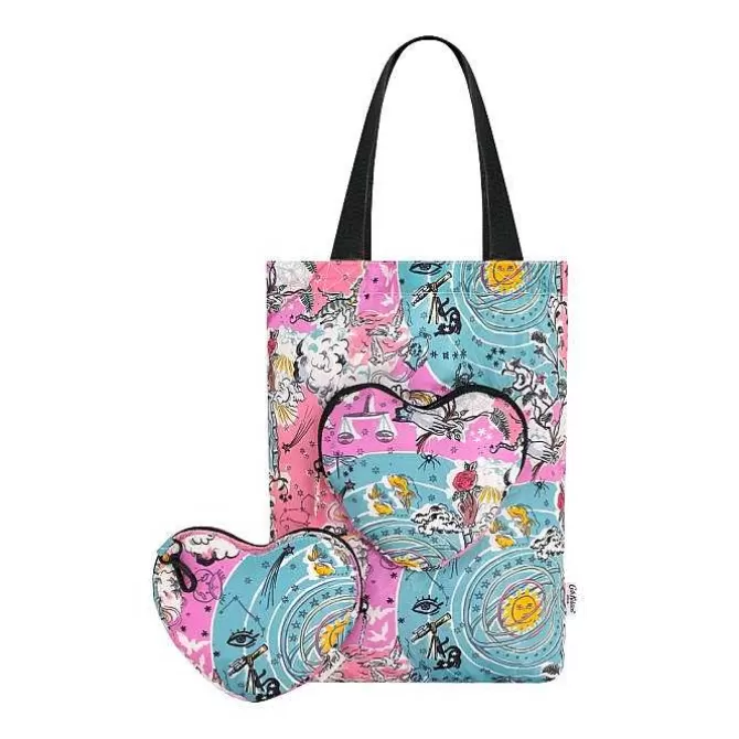 Shopper & Bookbags*Cath Kidston Celestial Foldaway Heart Tote