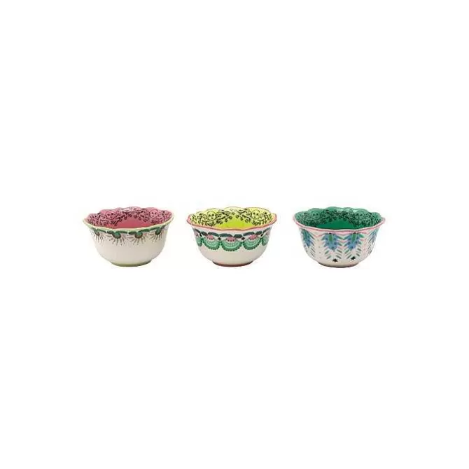 Cooking & Dining*Cath Kidston Celestial Set Of 3 Scallop Dip Bowls