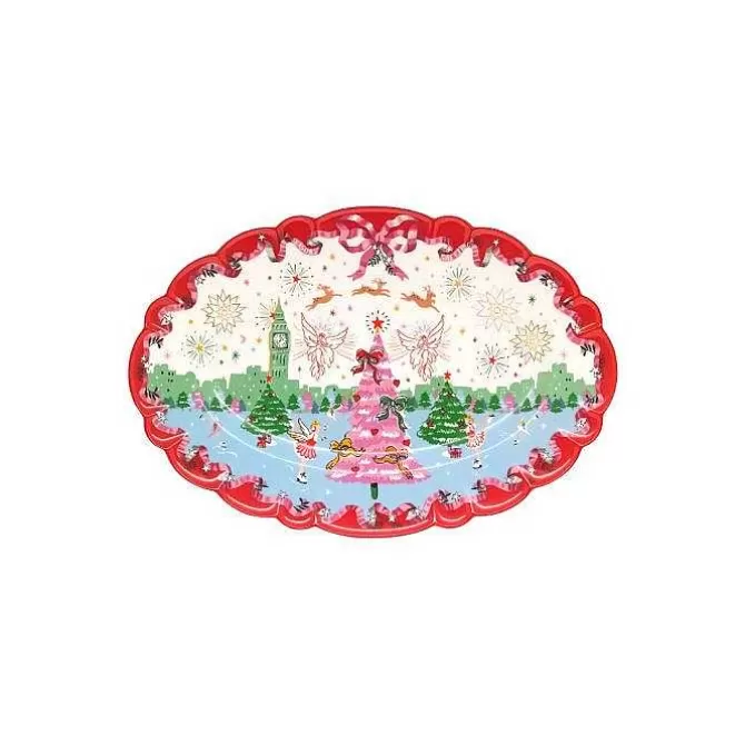 Cooking & Dining*Cath Kidston Christmas Oval Scallop Serving Platter