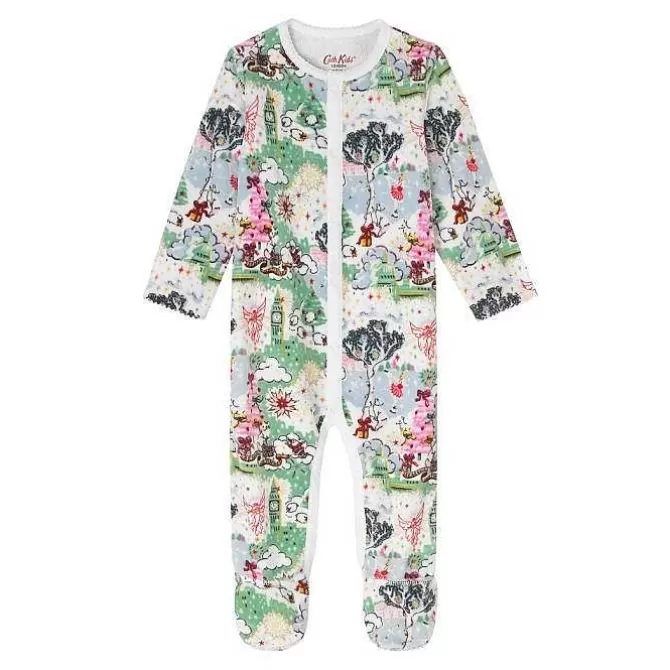 Baby Clothing*Cath Kidston Christmas Sleepsuit (0-24 Months)