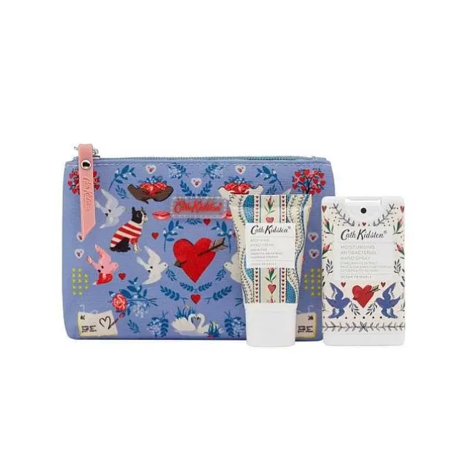 Face Coverings & Anti-Bacterial*Cath Kidston Dreamer Cassis & Rose Hand Sanitiser And Hand Cream Gift Set