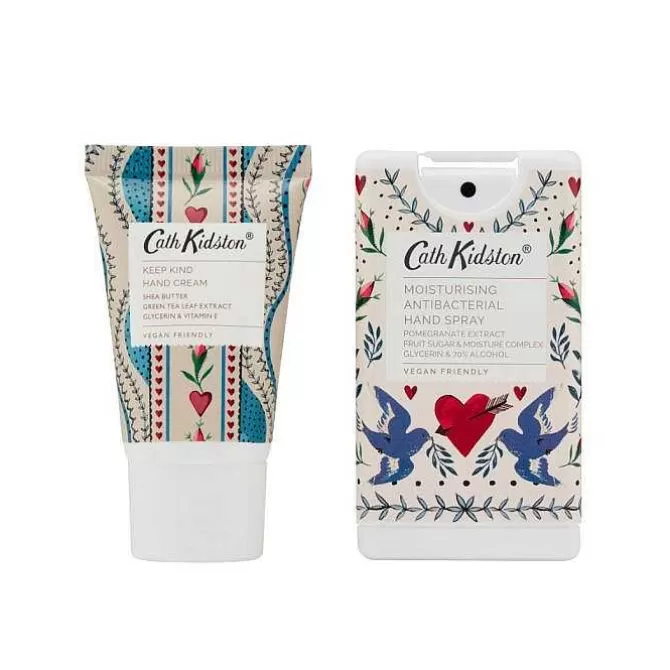 Face Coverings & Anti-Bacterial*Cath Kidston Dreamer Cassis & Rose Hand Sanitiser And Hand Cream Gift Set
