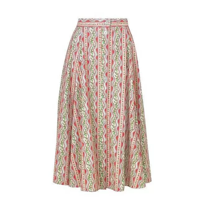 Dresses & Skirts*Cath Kidston Endless Love Small Corduroy Button-Through Midi Skirt