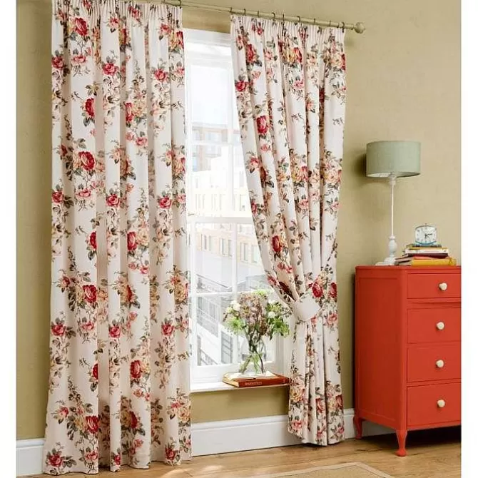 Bedding Set & Curtains*Cath Kidston Garden Rose Lined Curtains - 168Cm X 229Cm