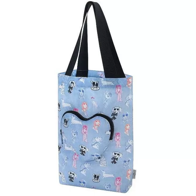 Tote Bags*Cath Kidston Glamorous Dogs Foldaway Heart Tote