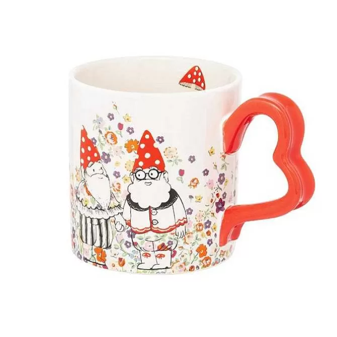 Mugs*Cath Kidston Gnomes Heart Handle Mug