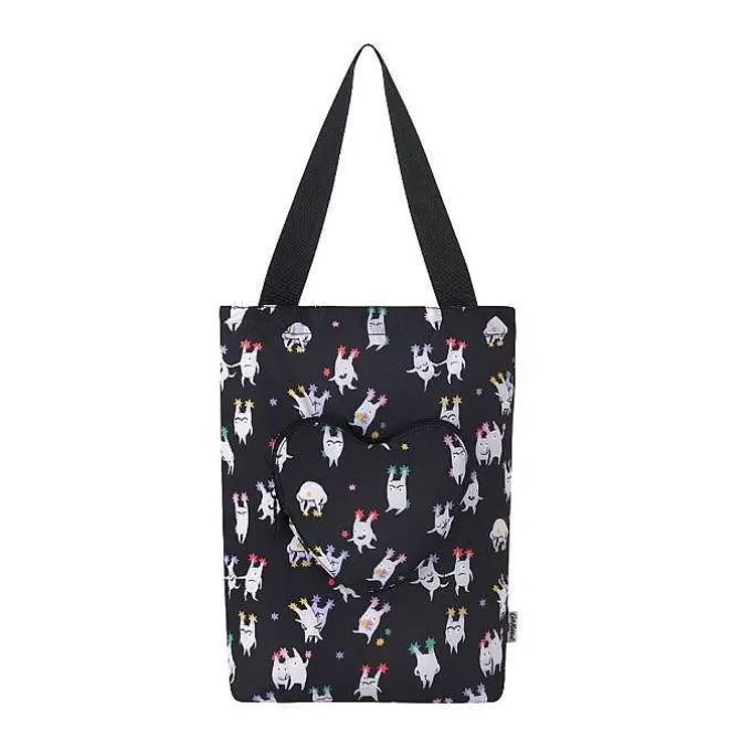 Tote Bags*Cath Kidston Good Monsters Foldaway Heart Tote