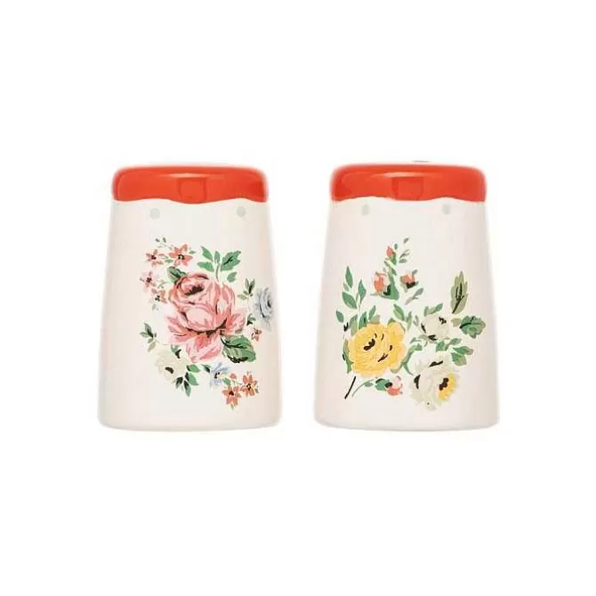 Cooking & Dining*Cath Kidston Hampstead Rose Red Salt & Pepper Shakers