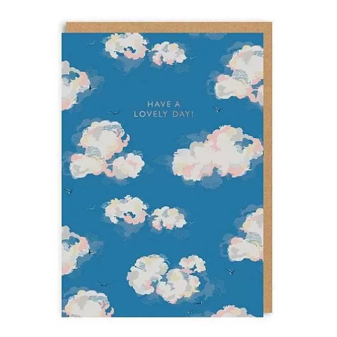 Stationery*Cath Kidston Have A Lovely Day Clouds Greeting Card (A6)