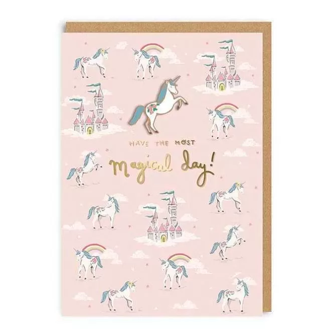 Stationery*Cath Kidston Have The Most Magical Day Enamel Pin Card