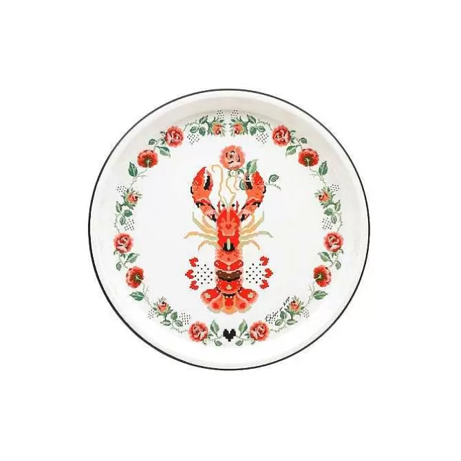 Picnic Essentials*Cath Kidston Lobster & Rose Enamel Tray