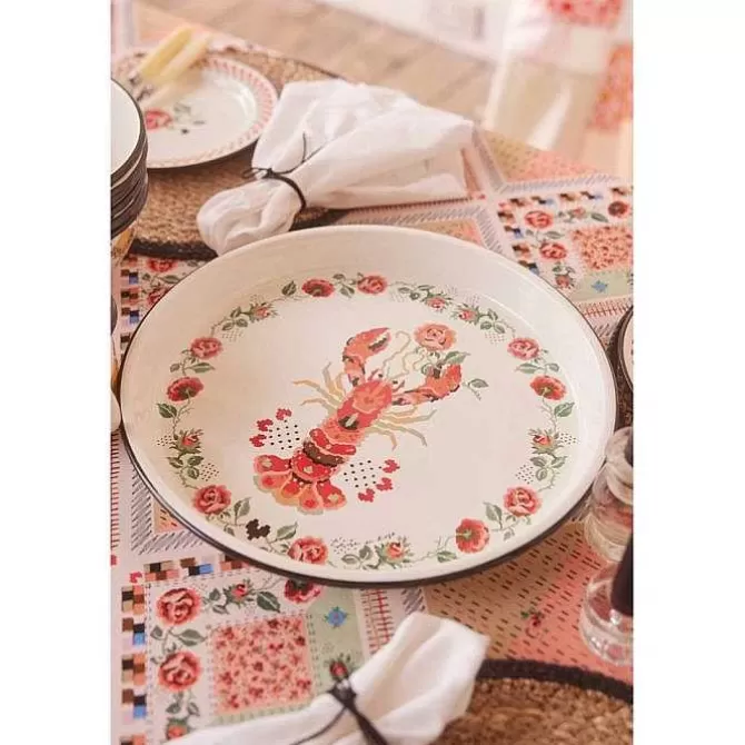 Picnic Essentials*Cath Kidston Lobster & Rose Enamel Tray