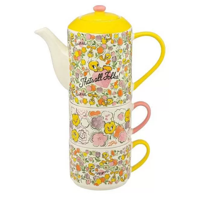 Cooking & Dining*Cath Kidston Looney Tunes Tweety Ditsy Boxed Tea For Two