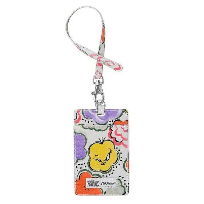 Id Tags & Landyards*Cath Kidston Looney Tunes Tweety In Bloom I.D Holder