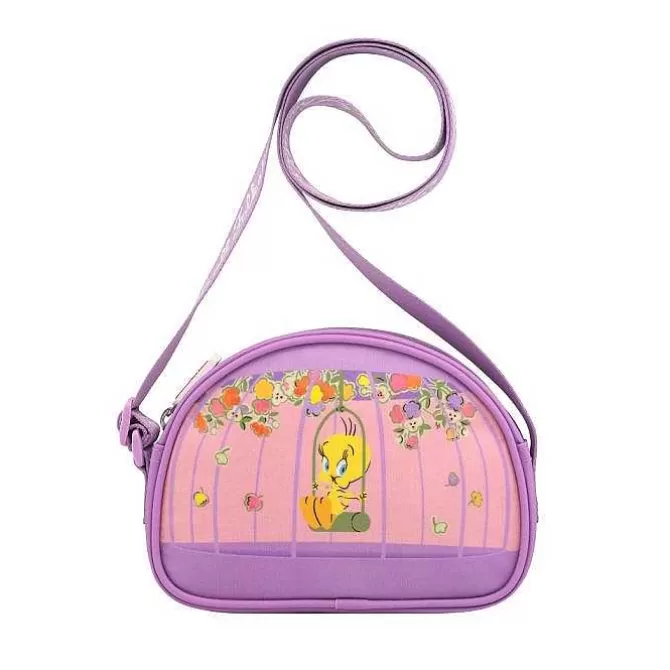 Bags*Cath Kidston Looney Tunes Tweety Pie Novelty Half Moon Cross Body Bag