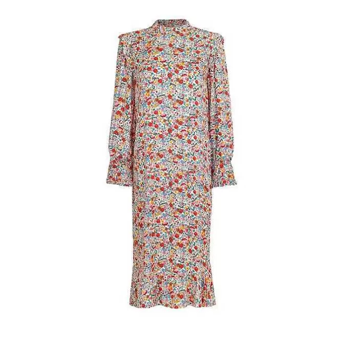 Dresses & Skirts*Cath Kidston Lots Of Love Ditsy Frill Detail Midi Dress