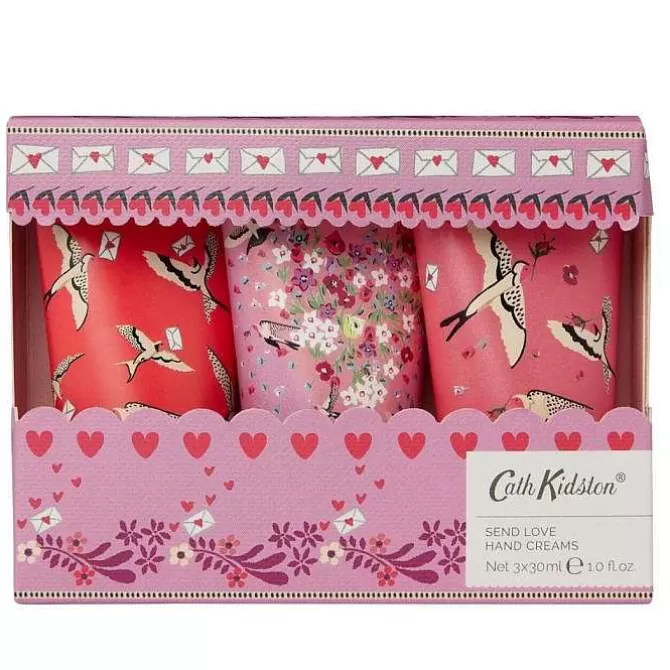 Home Fragrance & Toiletries*Cath Kidston Love Birds Hand Cream 3 X 30Ml