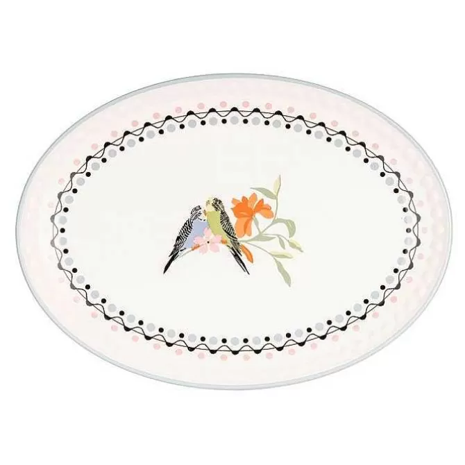 Baking Tools*Cath Kidston Love Budgies Oval Platter