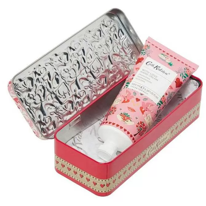 Home Fragrance & Toiletries*Cath Kidston Marble Heart Hand Cream In Tin (100Ml)