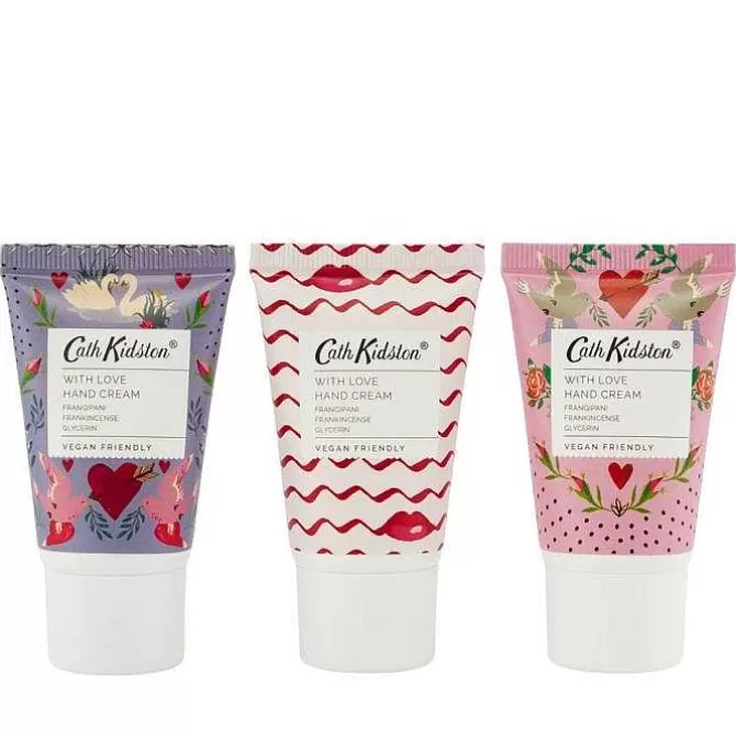 Home Fragrance & Toiletries*Cath Kidston Marble Heart Hand Cream Trio (3 X 30Ml)