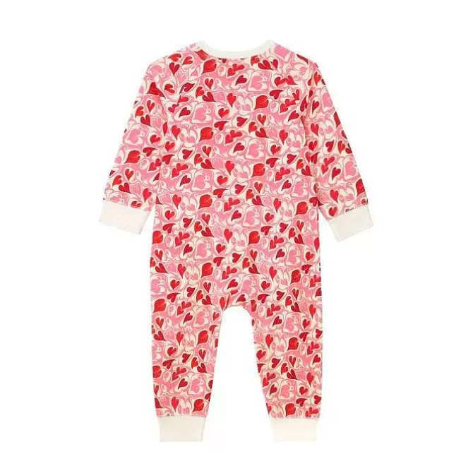 Baby Clothing*Cath Kidston Marble Hearts Ditsy Footless Sleepsuit