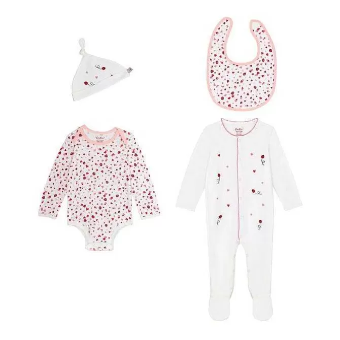 Baby Clothing*Cath Kidston Mini Lovebugs 4 Pack Baby Starter Set