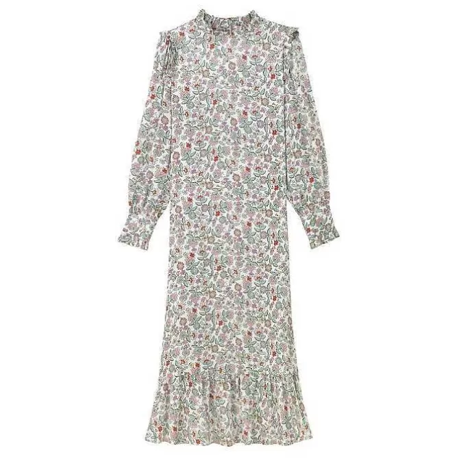 Dresses & Skirts*Cath Kidston Paisley Frill Detail Midi Dress