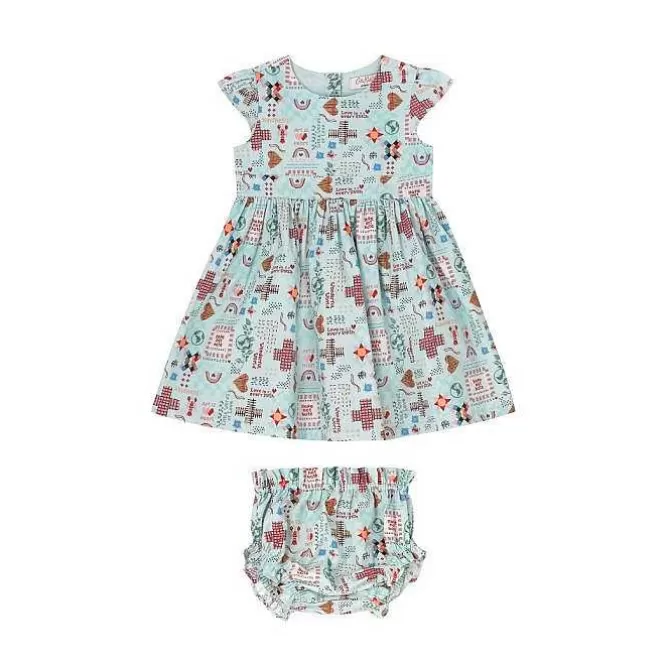 Baby Clothing*Cath Kidston Patchwork Ditsy Baby Tie Back Dress