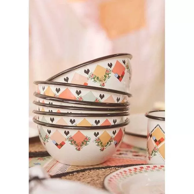 Picnic Essentials*Cath Kidston Patchwork Enamel Bowl