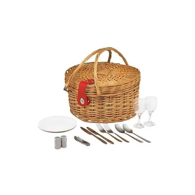 Picnic Essentials*Cath Kidston Patchwork Heart Picnic Basket For Two