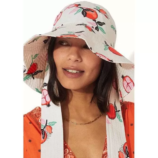 Hats, Scarves & Gloves*Cath Kidston Pomegranate Cotton Sun Hat