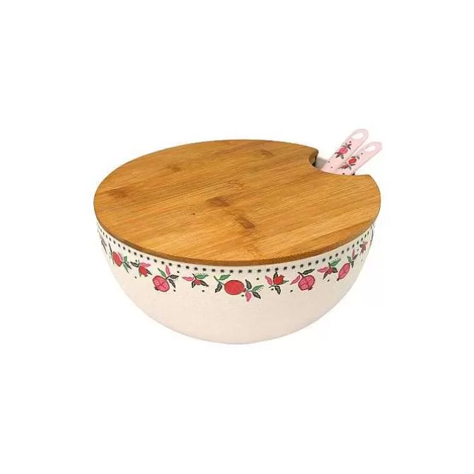 Picnic Essentials*Cath Kidston Pomegranate Salad Bowl And Servers