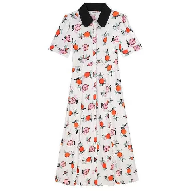 Dresses & Skirts*Cath Kidston Pomegranate Short Sleeve Printed Midi Shirt Dress