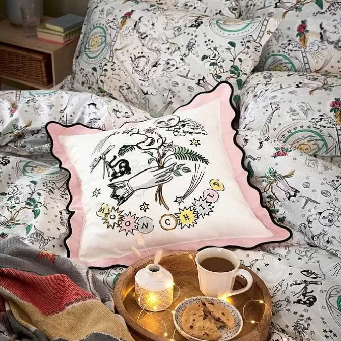 Bedding Set & Curtains*Cath Kidston Power To The Peaceful Kingsize Reversible Bedding Set