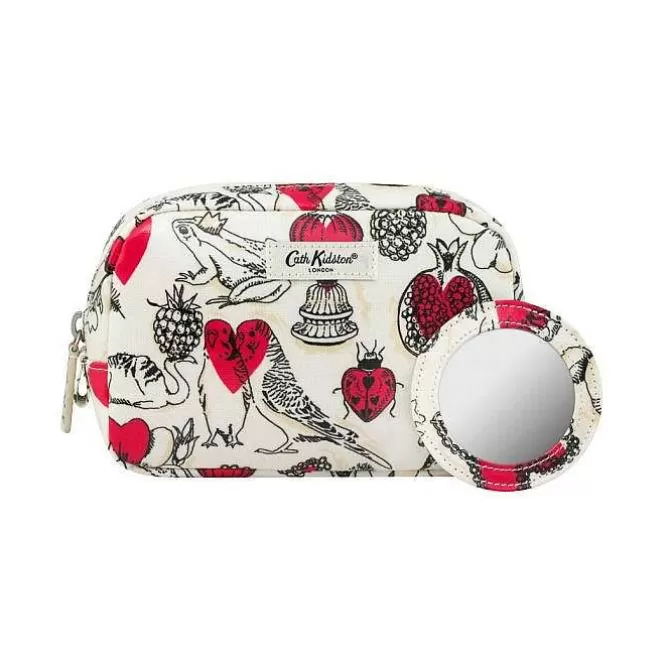 Washbags & Cosmetic Bags*Cath Kidston Shape My Heart Classic Make Up Case