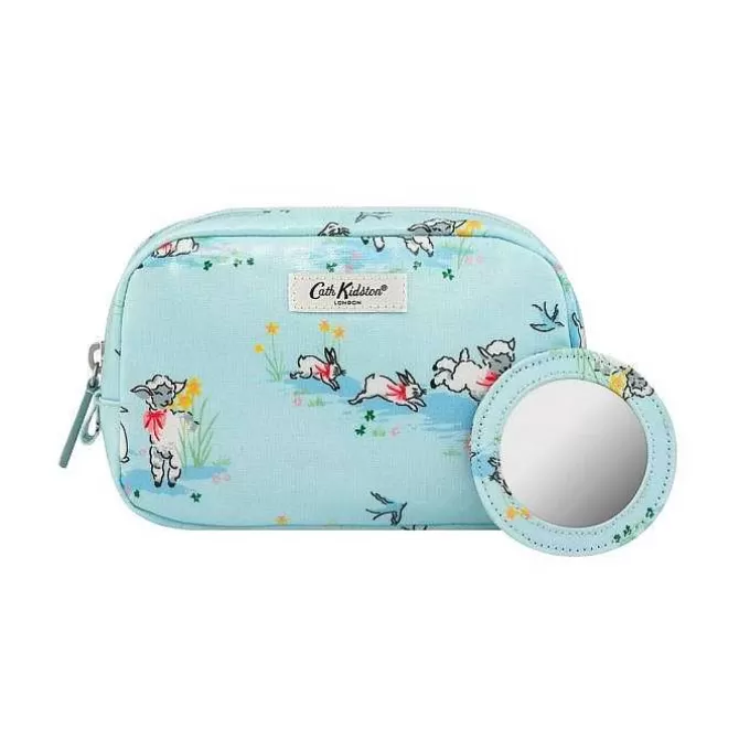 Washbags & Cosmetic Bags*Cath Kidston Spring Bunnies And Lambs Classic Make Up Case