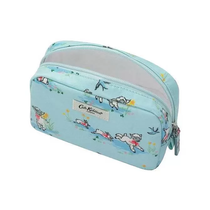 Washbags & Cosmetic Bags*Cath Kidston Spring Bunnies And Lambs Classic Make Up Case