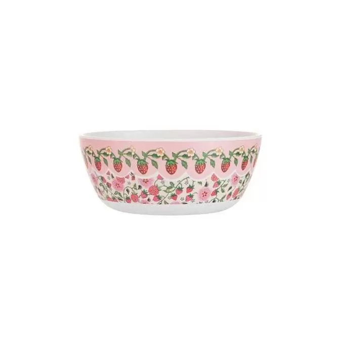 Picnic Essentials*Cath Kidston Strawberry 4Pk Melamine Picnic Cereal Bowls