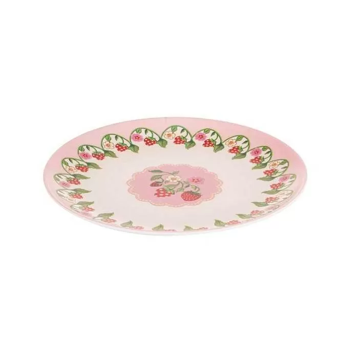 Picnic Essentials*Cath Kidston Strawberry 4Pk Melamine Picnic Side Plates