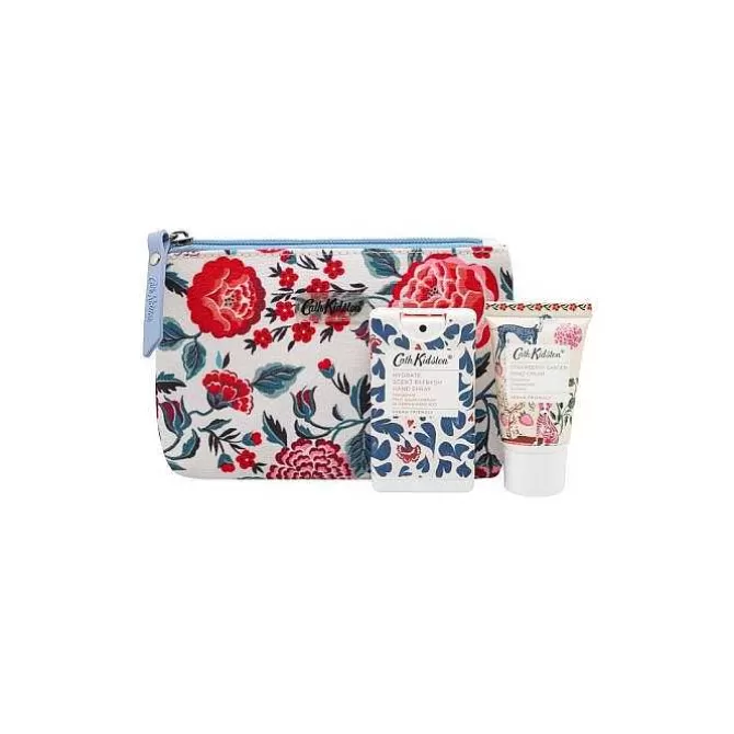 Home Fragrance & Toiletries*Cath Kidston Strawberry Garden Cosmetic Pouch (With 30Ml Hand Cream And 15Ml Moisturising Antibacterial Hand Spray)