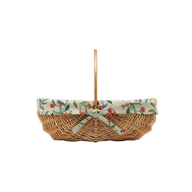 Online Exclusive*Cath Kidston Summer Birds Wicker Garden Trug