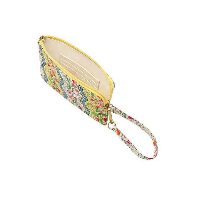 Purses & Wallets*Cath Kidston Sweet Pea Stripe Convertible Wristlet Pouch