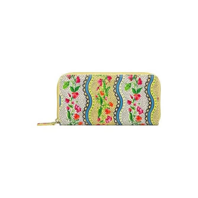 Purses & Wallets*Cath Kidston Sweet Pea Stripe Small Continental Zip Wallet