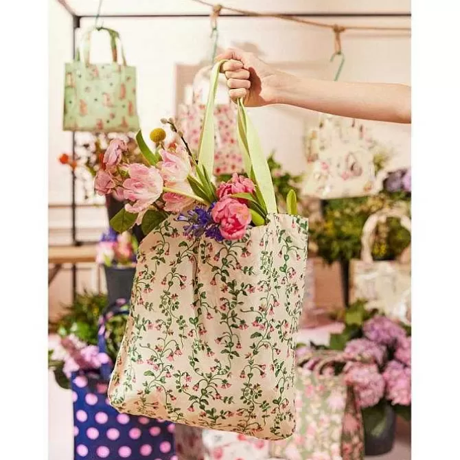 Shopper & Bookbags*Cath Kidston Twin Flowers Small Foldaway Tote